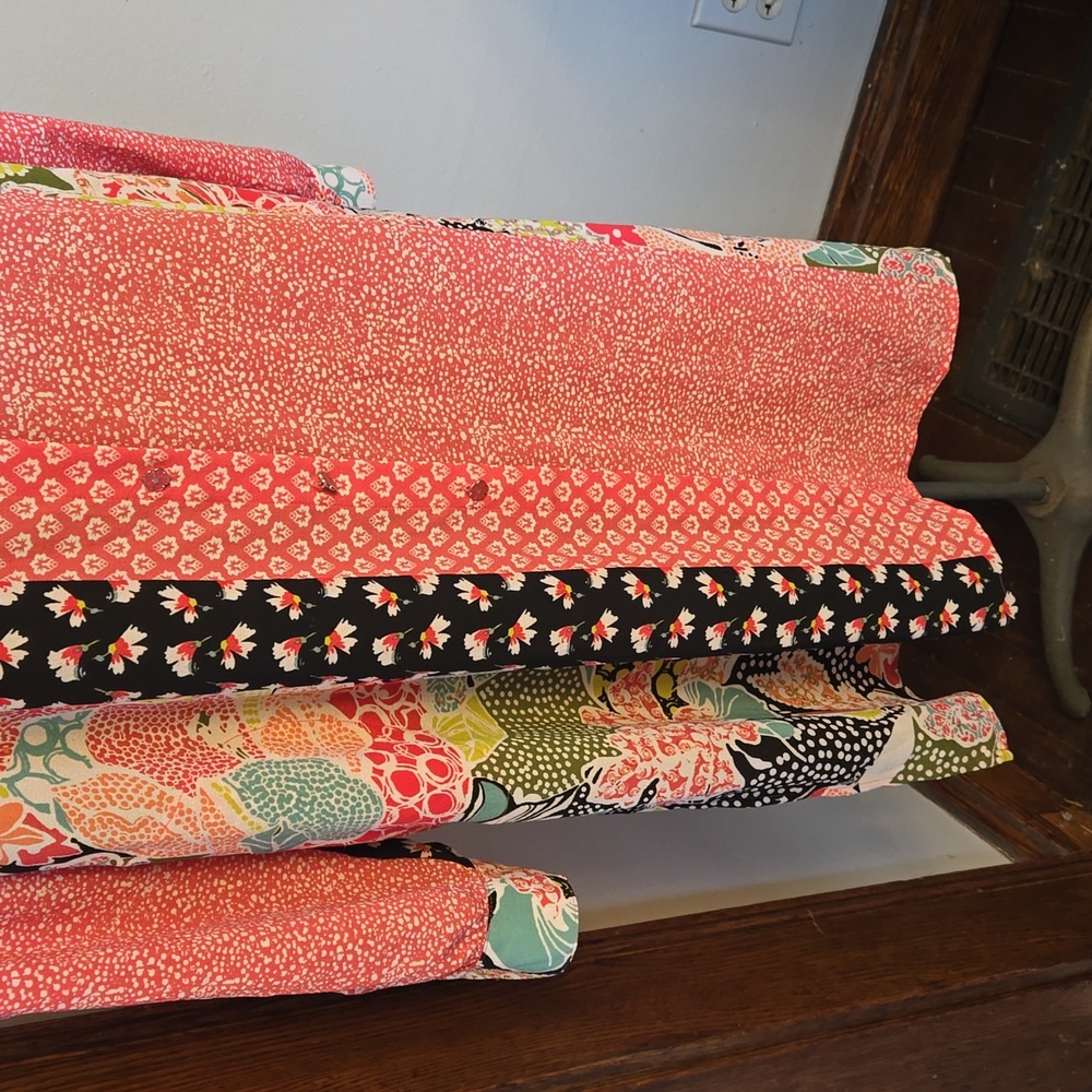 Susan Graver Colorful Patchwork Button Down Dress - image 4